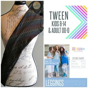 LuLaRoe Tween Leggings - Brand New With Tags!